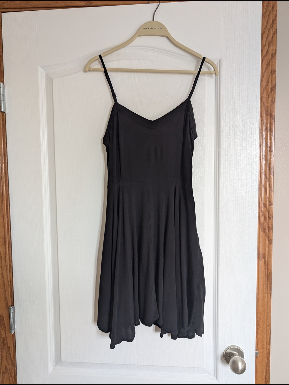 Factorie Black Spaghetti-Strap Dress
